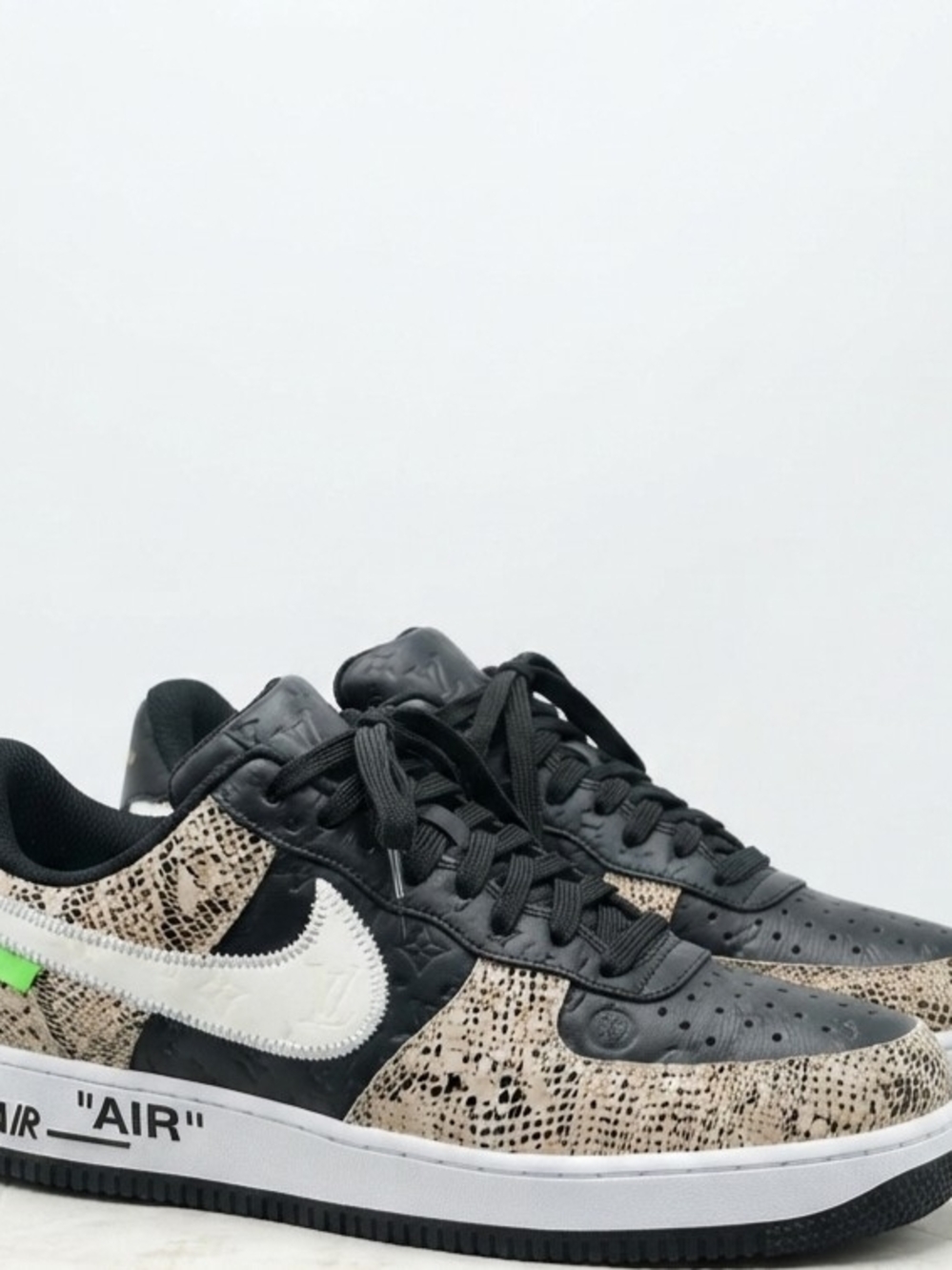 ●Nike, Custom -AIR-FORCE-1'S●LOUIS VUITTION -OFF WHITE Low-Top Sneakers CUSTOMS. - Picture 2 of 9